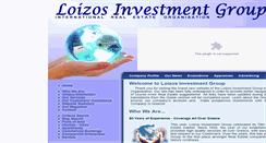 Desktop Screenshot of loizosinvgroup.com